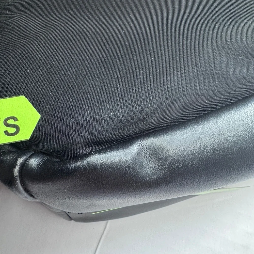 Zara Black Rubberized Minimalist Backpack Matte X-Buckle Techwear Bag